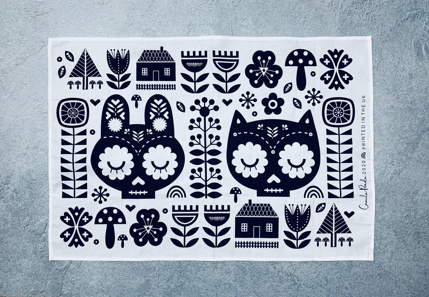 Day Of The Dead Tea Towel