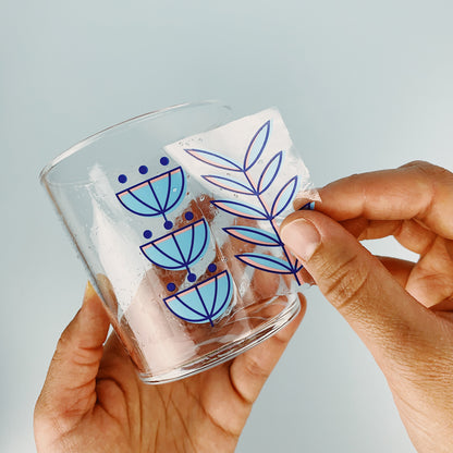 Blue Birdies Transfer Set