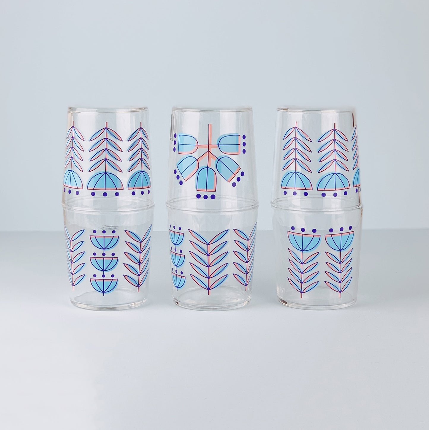 Blue Birdies Transfer Set